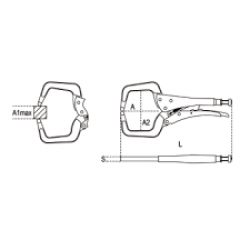 PINZA A SCATTO BETA 1062 MM.460