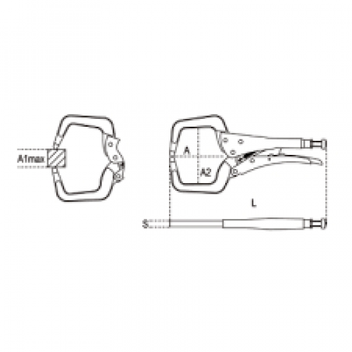 PINZA A SCATTO BETA 1062 MM.460