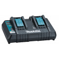 Caricabatterie Makita DC18RD per 2 batterie a slitta LXT da 14,4/18 V.